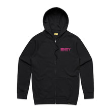 Load image into Gallery viewer, Hoy 1982 Zip Through Hoody - Black - Last Two
