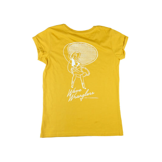 Women's Wave Wranglers Organic T-shirt - Mango - Last One