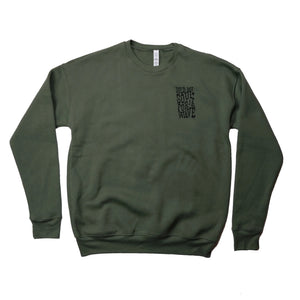 Hoy Sold my Soul Sponge Fleece Sweater - Dusty Olive - Last Two