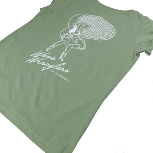 Women's Wave Wranglers Organic T-shirt - Soft Green - Last Size