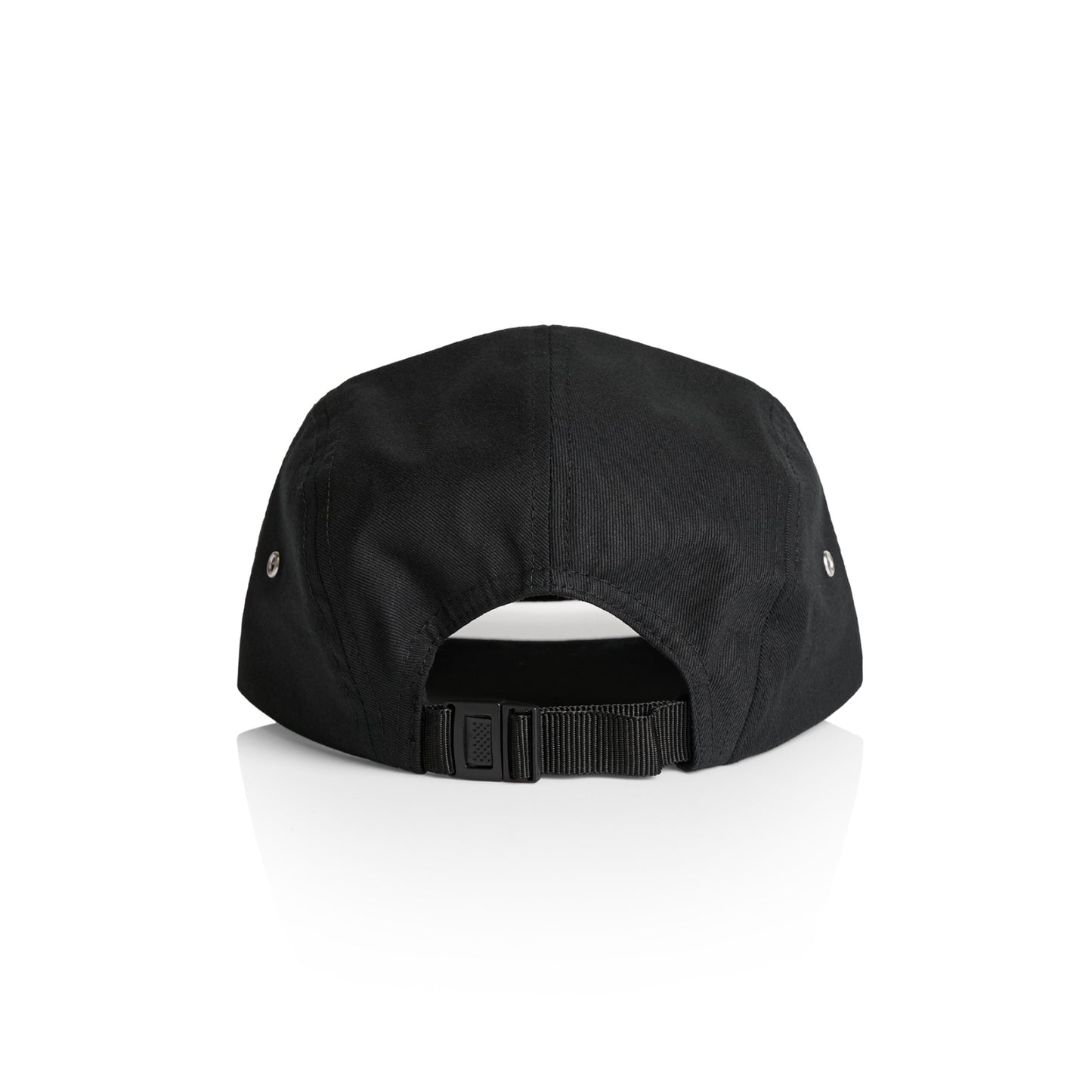 Hoy Classics Embroidered Five Panel Hat - Pitch Black / Sunrise