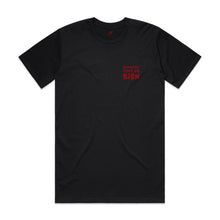 Load image into Gallery viewer, Hoy Jusqu&#39;ici&#39; Tout Va Bien Charity T-shirt - Black / Red - Last Two
