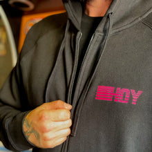 Load image into Gallery viewer, Hoy 1982 Zip Through Hoody - Black - Last Two

