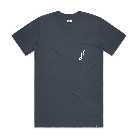 Hoy Downtown Pocket T-shirt - Petrol / Foam
