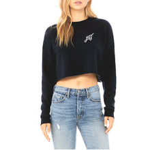 Load image into Gallery viewer, Women&#39;s Hoy Classics Crop Sweater - Midnight - Last One
